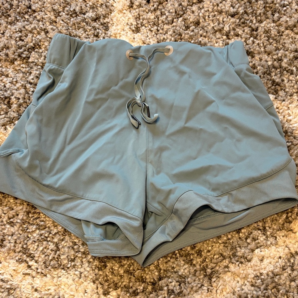 Women's Athletic Blue Drawstring Shorts